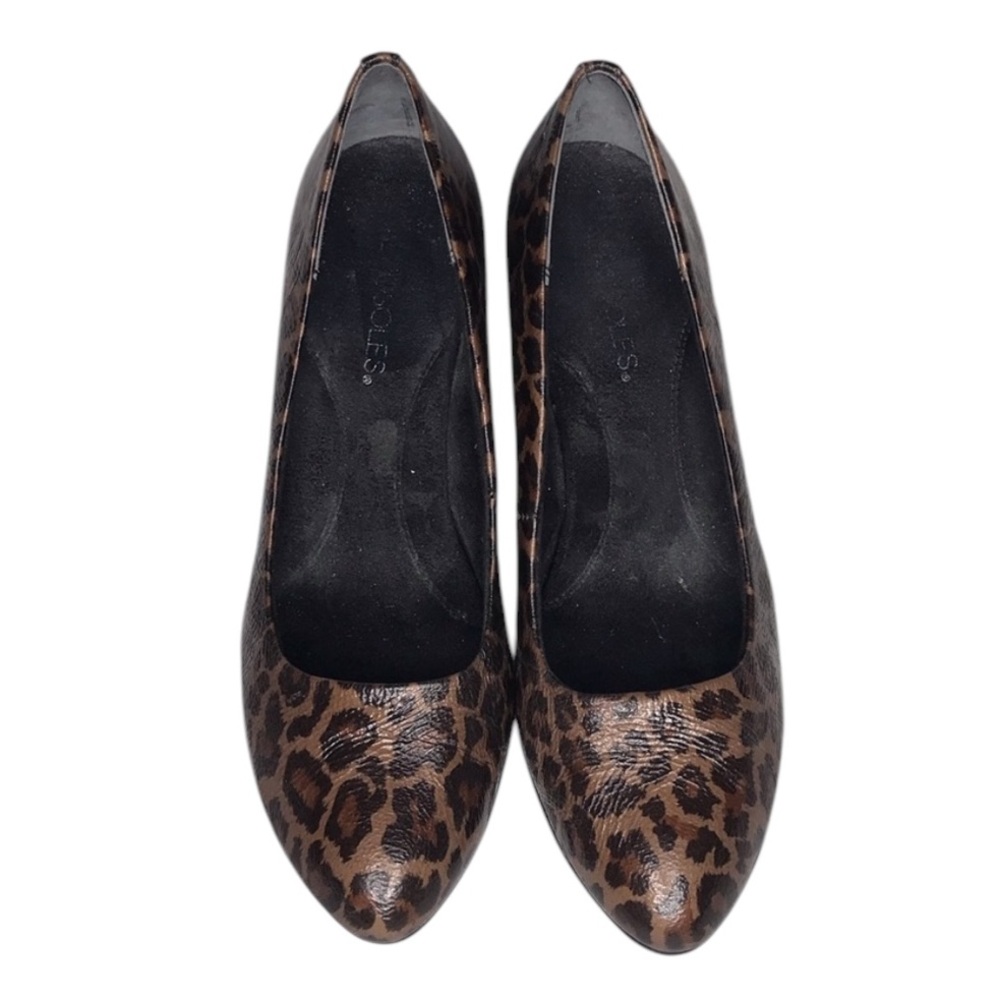 Aerosoles Tapestry 8.5 crinkled patent leopard heels - Picture 3 of 7